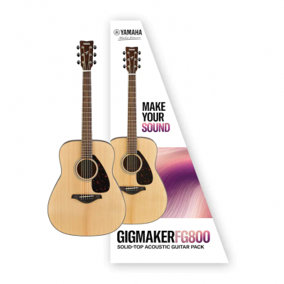 Yamaha GIGMAKER FG800 Solid-Top Acoustic Guitar Pack