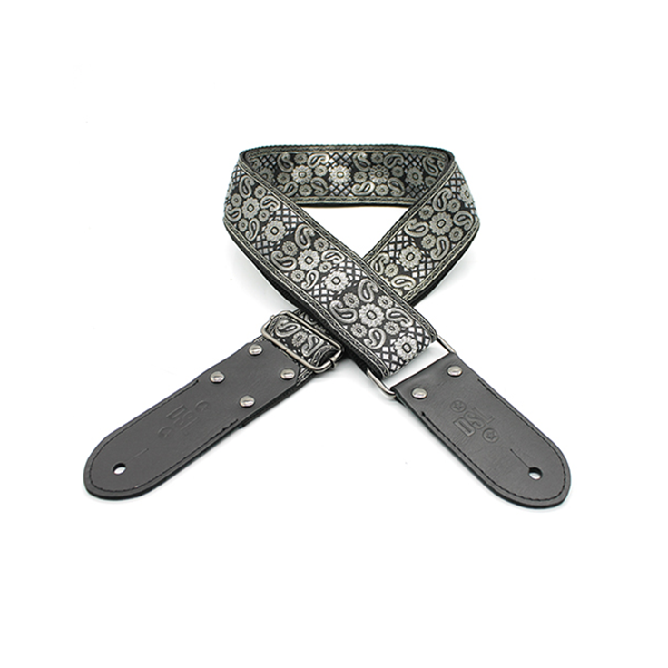 Dsl JAC20 Series Guitar Strap Jacquard Weaving PAIS-SILVER