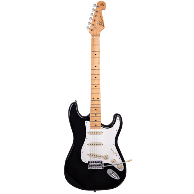 Sx VES57B Vintage Style Electric Guitar in Black